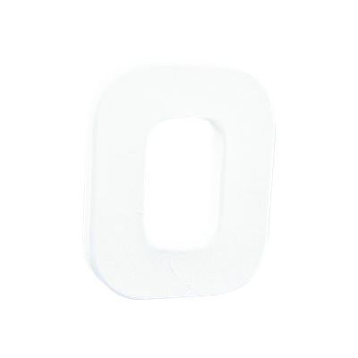 3609510007447-Décopatch - Lettre de décoration - O - petit - 12 cm - blanc - papier mâché-Angle gauche-0