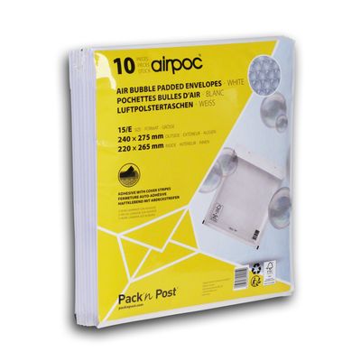 3250650097449-GPV Pack'n Post - 10 Pochettes bulles - 240 x 275 mm - bande de protection--0