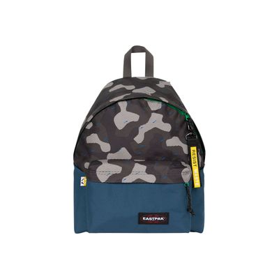 195438627728-EASTPAK Padded Pak'R Resist Waste - Sac à dos 1 compartiment - bleu et camouflage-Avant-0