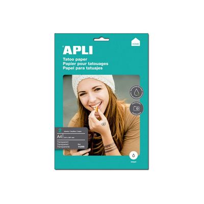 8410782112952-Apli Paper - Papier pour tatouage - 2 feuilles A4-Haut-1
