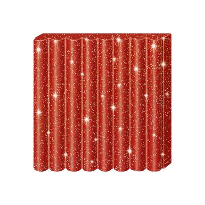 4006608810481-Pâte Fimo Effect - Rouge Pailleté - 57G-Angle droit-0
