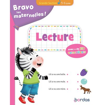9782047358191-Bravo les maternelles - Lecture Grande Section - avec + de 100 autocollants - 5-6 ans--0