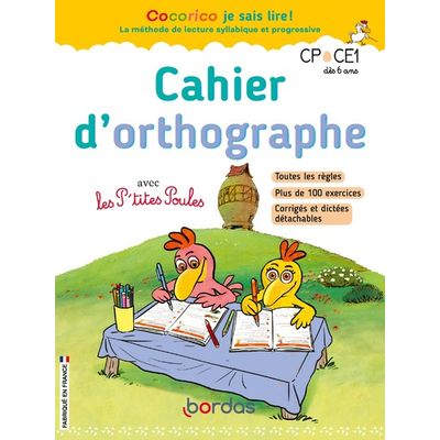 9782047400395-Cocorico je sais lire ! - Cahier d'orthographe avec les P'tites Poules--0