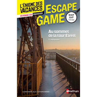 9782091933696-Enigme des vacances - Escape game 6e-5e - Au sommet de la Tour Eiffel--0