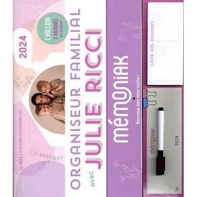 9782383821953-Organiseur Memoniak avec Julie Ricci - Calendrier Mensuel 16 mois 2023-2024--0