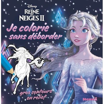 9782508048777-Disney La Reine des Neiges 2 - Je colorie sans déborder (Elsa fond bleu)--0