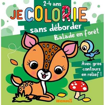 9782508050756-Je colorie sans déborder (2-4 ans) : Balade en forêt - tome 51--0