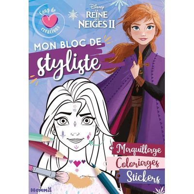9782508053740-Disney La Reine des Neiges 2 - Mon bloc de styliste--0