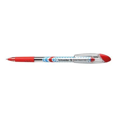 4004675044037-Schneider Slider Basic - Stylo à bille - rouge - 1.4 mm - trait large-Angle gauche-1