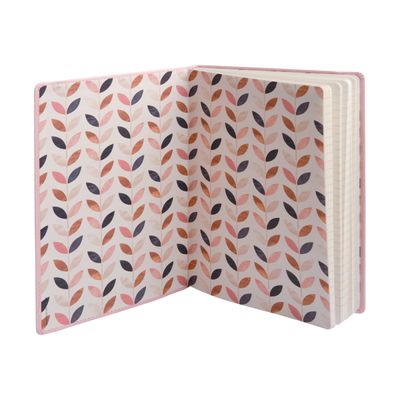 3108724521263-Oberthur Carmen - Carnet de notes souple A6 - ligné - rose poudré-Angle droit-2