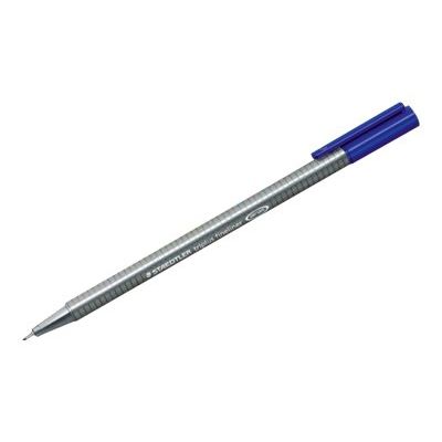 4007817187364-STAEDTLER triplus 334 - Feutre fin - 0.3 mm - bleu indigo-Angle gauche-0
