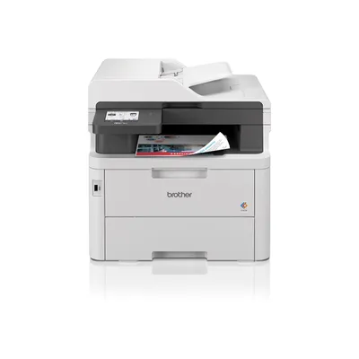 4977766824088-Brother MFC-L3760CDW - imprimante multifonction laser couleur A4 - USB 2.0, Gigabit LAN, Wi-Fi(n),-Avant-1