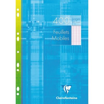 3329680179101-Clairefontaine - feuilles simples A4 - 200 pages - grands carreaux (Seyes) - perforées--0
