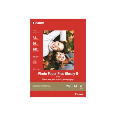 4960999537276-Canon Photo Paper Plus II PP- 201 - Papier photo brillant - 13 x 18 cm - 260 g/m² - 20 feuilles-Avant-0