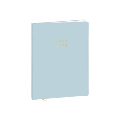 3371010446988-Quo Vadis - Livre d'or - 21 x 27 cm - bleu glacé-Angle gauche-0
