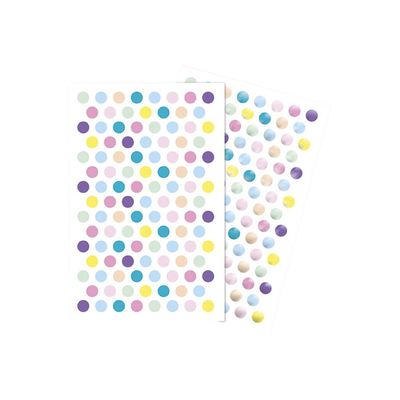 3609510911690-Maildor - 4 feuilles gommettes ronds - métal-Avant-0