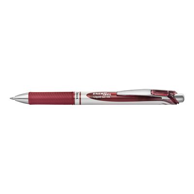 884851051042-Pentel Energel - Roller rétractable - 0,7 mm - bordeaux-Angle gauche-0