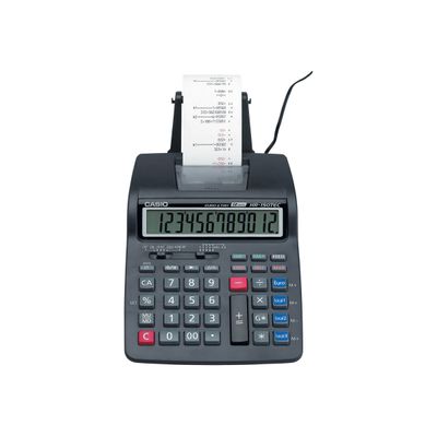 4971850174899-Casio HR- 150TEC - Calculatrice avec imprimante - LCD - 12 chiffres + adapateur-Avant-1