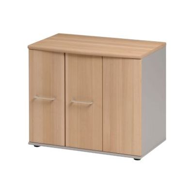3483600784483-Rangement bas JAZZ+ - L80 x H71 x P48 - 3 portes - Hêtre-Angle droit-0