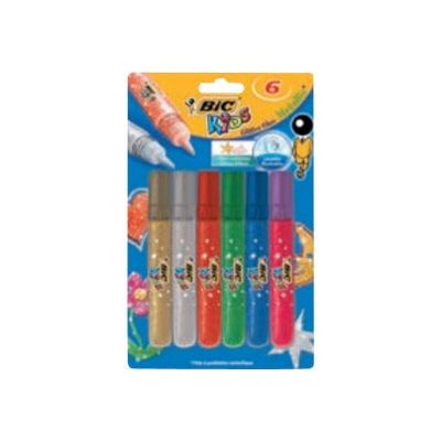 3086126720531-BIC KiDS - 6 Colles à paillettes-Avant-0
