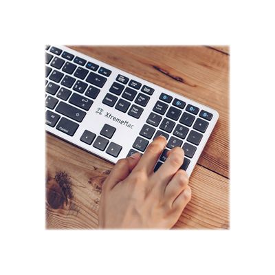 3662313013435-XtremeMac Multi Device - clavier sans fil Azerty pour Mac - ultra plat-Gros plan-5