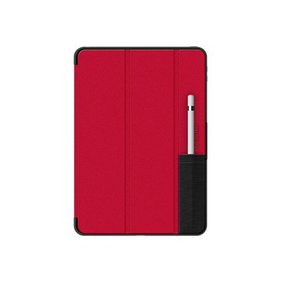 0840104299210-OtterBox Symmetry Series Folio - Porte folio pour iPad (7e gen, 8e gen, 9e gen) - rouge-Arrière-4