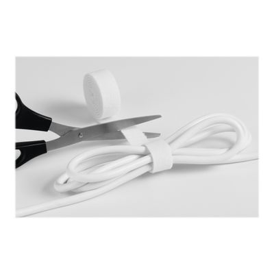 4005546991221-DURABLE CAVOLINE GRIP 10 - rouleau attache-câble auto-agrippant - 1m x 2cm - blanc-Angle gauche-2