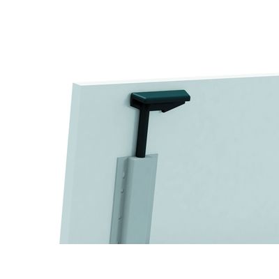 3253310160477-Table de réunion abattantes angle à gauche - L200 x P80 cm - pied blanc - plateau imitation hêtre--2