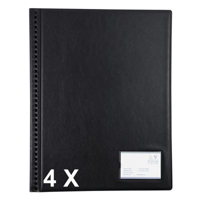 5016196060723-Exacompta Goldline - 4 Porte vues premium PVC - 48 vues - A3 portrait- noir--0