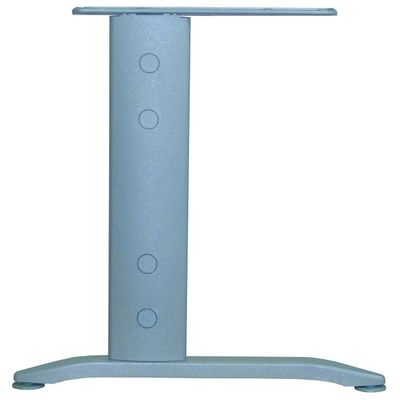 2012348123073-Bureau droit IDRA - L140 cm - Pieds alu - plateau imitation Chêne clair--1