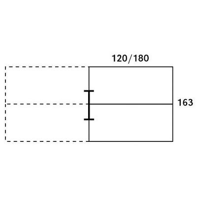 0404000122432-Bureau Bench IRIS - L180 cm - Plan suivant - Pieds aluminium - plateau Blanc perle--1