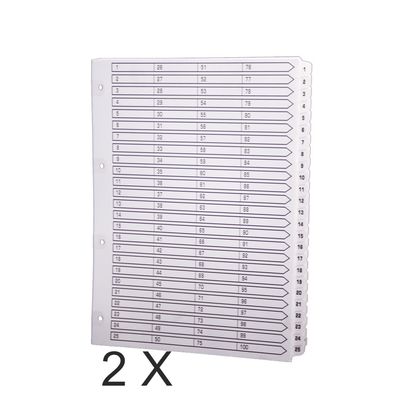 5016196104359-Exacompta - Pack de 2 intercalaires 100 touches numériques - A4 - blanc--0