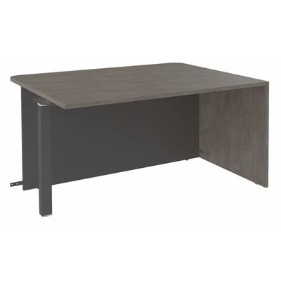 3253310481688-Banque d'accueil Module d'extrémité PMR OLA - L100 x H72,5 x P115 cm - structure carbone, plateau ch