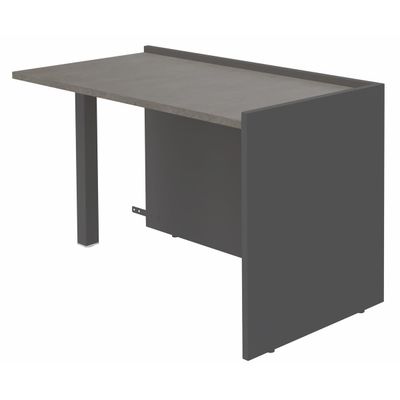 3253310403000-Banque d'accueil Retour direct bas OLA - L82,5 x H75,5 x P62,5 cm - structure carbone, plateau chêne g--0
