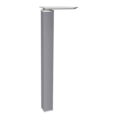 3253310164819-Bureau Vague EXPRIM - L140 cm - Retour gauche - Plateau imitation Erable - Pieds alu--1