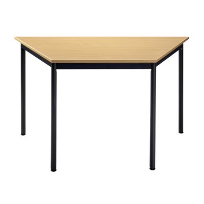 3700245503973-Table modulaire trapezoïdale - L120 x H60 x P60 cm - imitation hêtre--0