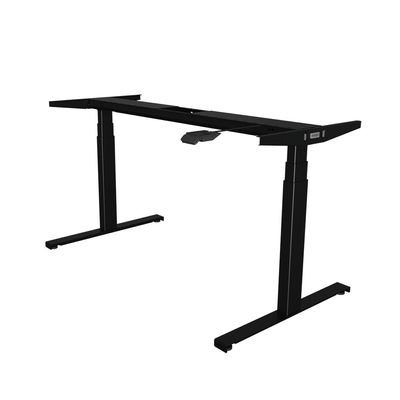 3760350281142-Bureau électrique UGO - L140x80cm - pieds noirs - plateau chêne massif--2