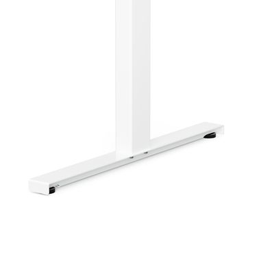 3760350281050-Bureau électrique UGO - L140x80cm - pieds blancs - plateau chêne massif--4