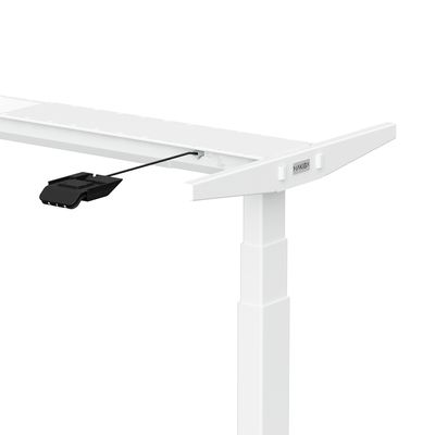 3760350281050-Bureau électrique UGO - L140x80cm - pieds blancs - plateau chêne massif--5