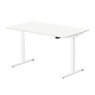 3760350281104-Bureau électrique UGO - L120x70cm - pieds blancs - plateau blanc laqué--1