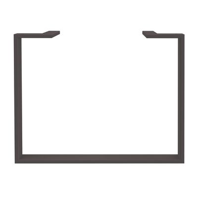 3253310171886-Bureau LOFTER Manager - L180 x P100 x H72,5 cm - console retour à droite (tiroirs) - pieds carbone - plateau imit--1