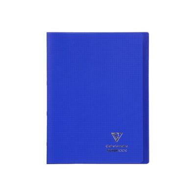 3037929846225-Clairefontaine Koverbook - Cahier polypro 24 x 32 cm - 48 pages - petits carreaux (5x5 mm) - bleu-Avant-0
