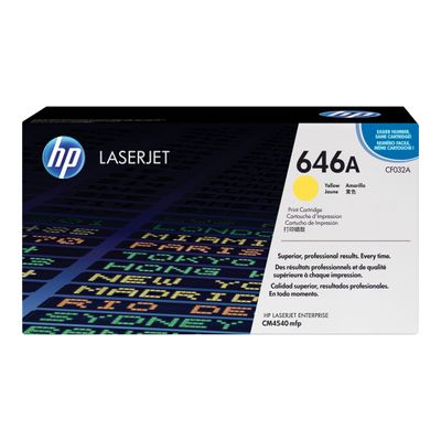 884962601310-HP 646A - jaune - cartouche laser d'origine-Avant-1