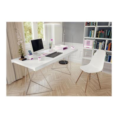 4002432113590-Leitz WOW Dual Colour - Corbeille à courrier blanc/rose -Angle droit-2