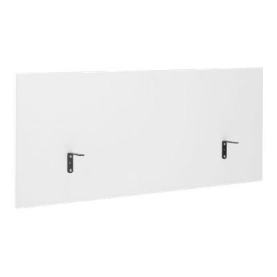 3483600617651-Écran de séparation pour bureau YES ! - L160 x H60 - blanc-Angle gauche-0