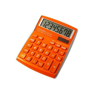 4562195136460-Calculatrice de bureau Citizen CDC-80 - 8 chiffres - alimentation batterie et solaire - oran-Angle droit-0