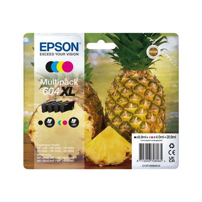 8715946708065-Epson 604XL Ananas - pack de 4 - noir, jaune, cyan, magenta - cartouche d'encre originale-Avant-1