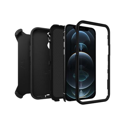 0840104215685-OtterBox Defender Series - coque de protection pour iPhone 12, 12Pro - noir-Arrière-8