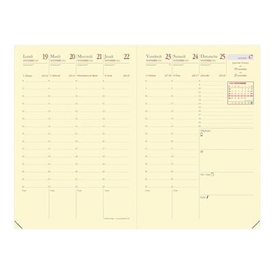 3371010359745-Agenda Sahara - 1 semaine sur 2 pages - 10 x 15 cm - brun - Quo Vadis-Avant-1