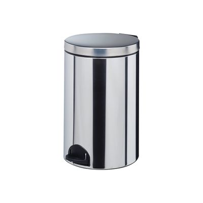 3019920903602-Rossignol SANELIA - Poubelle à pédale - 20 L - acier inoxydable-Angle droit-1